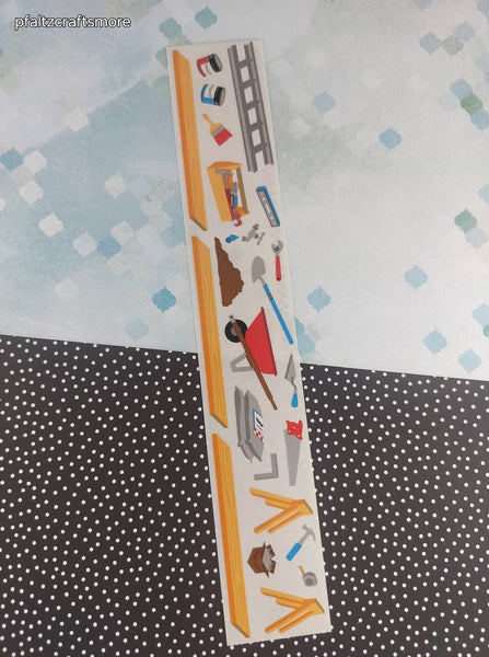 Vintage 1998 Mrs. Grossman's Design Lines Home Improvement Borders Large Full Sticker Sheet, Unused