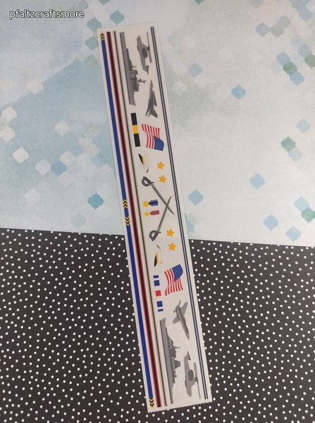 Vintage 1998 Mrs. Grossman's Design Lines US Marines Large Full Sticker Sheet, Unused