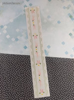 Vintage 1997 Mrs. Grossman's Design Lines White Pink Wedding Flowers Borders Large Full Sticker Sheet, Unused