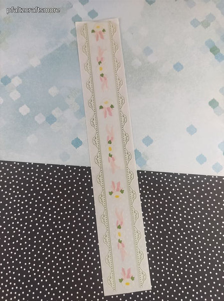 Vintage 1997 Mrs. Grossman's Design Lines White Pink Wedding Flowers Borders Large Full Sticker Sheet, Unused