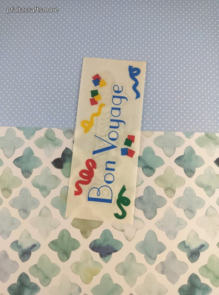 Vintage 1997 Creative Memories Bon Voyage Full Sticker Sheet, Unused