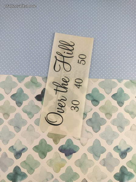 Vintage 1997 Creative Memories Over the Hill Full Sticker Sheet, Unused