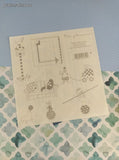 Vintage 1999 Mrs. Grossman's Patterned Geometrics Shapes Full Sticker Sheet, Clean & Unused