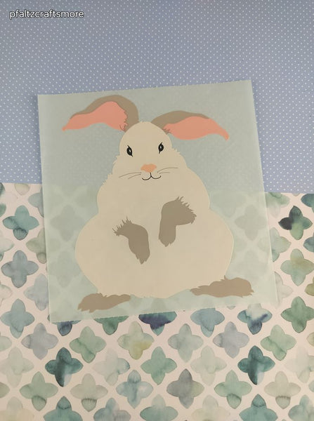 Vintage 1989 Mrs. Grossman's Giant Bunny Rabbit Full Sticker Sheet, Clean & Unused