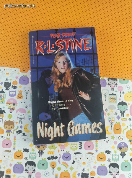 Vintage 1996 1st Printing Fear Street: Night Games by R.L. Stine Softcover