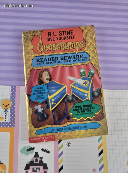 Vintage 1996 1st Printing Give Yourself Goosebumps #7, Under the Magician's Spell Softcover