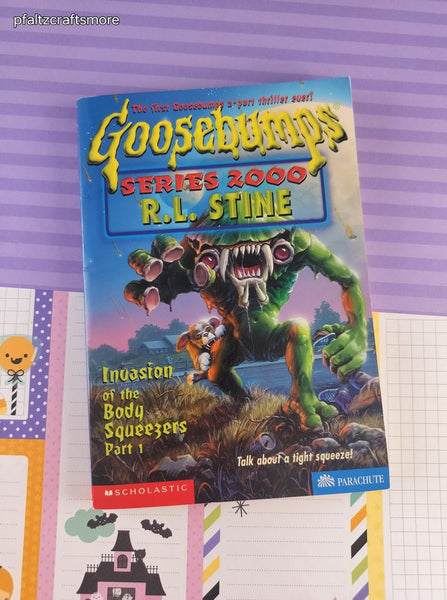 Vintage 1990's Parachute Press Goosebumps Series 2000 Invasion of the Body Squeezers Part 1 by R.L. Stine Softcover