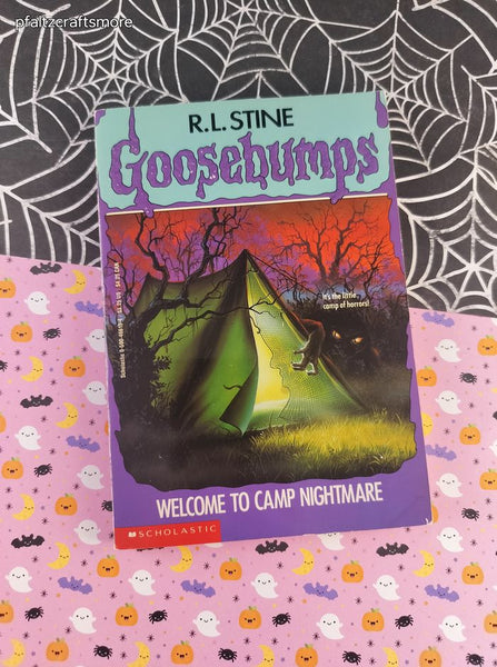 Vintage 1990's R.L. Stine Goosebumps #9, Welcome to Camp Nightmare Softcover