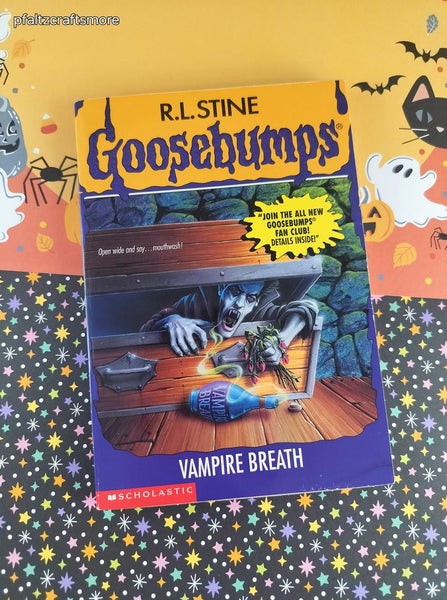 Vintage 1996 1st Printing R.L. Stine Goosebumps #49, Vampire Breath Softcover