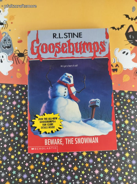 Vintage 1997 1st Printing R.L. Stine Goosebumps #51, Beware, the Snowman Softcover