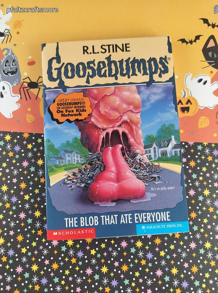 Vintage 1997 1st Printing Parachute Press R.L. Stine Goosebumps #55 The Blob That Ate Everyone Softcover