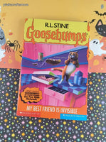 Vintage 1997 1st Printing Parachute Press R.L. Stine Goosebumps #57, My Best Friend is Invisible Softcover