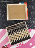 Vintage Japan Stainless Steel "Mini Forks" Set/12, Complete in Box