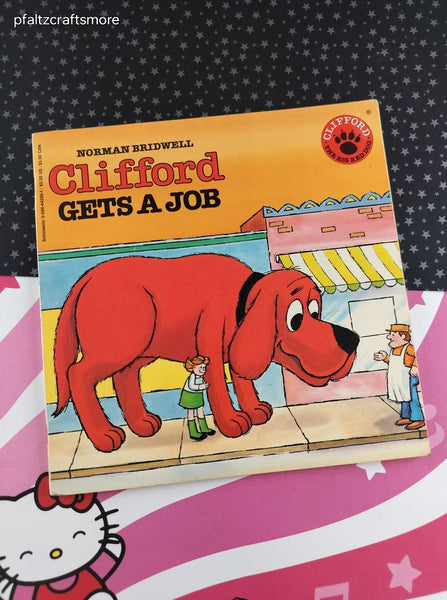 Vintage 1960's Norman Bridwell Clifford Gets a Job Softcover