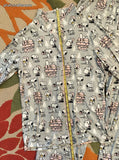 Munki Munki Peanuts Christmas Snoopy Super Soft Loungewear Pajama Set Size Large
