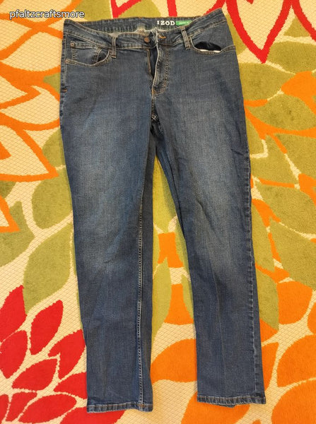 Men's Izod Straight Legged Blue Denim Jeans Sz 36x32