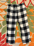 Women's Old Navy Black & White Checkered Flannel Lounge Sleep Pants Sz Lg