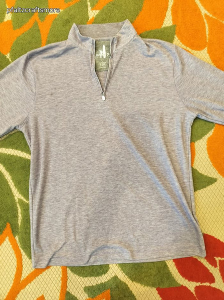 Johnnie-O Excercise Track Purple Lavender Pullover Sweatshirt Large, Like New