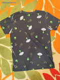 Hot Topic Men's Unisex Aliens UFOs All-Over Graphic Tee Medium, Like New