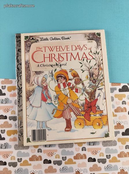 Vintage 1983 Little Golden Book: The Twelve Days of Christmas A Christmas Carol Hardcover