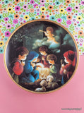 Vintage 1991 Precious Moments Bible Story Plate Collection "Come Let Us Adore Him"