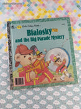 Vintage 1986 1st Printing "Bialosky and the Big Parade Mystery" Big Little Golden Book, Hardcover