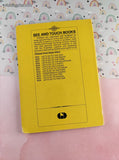 Vintage 1973 Let's Go to School See and Touch Board Book Hardcover