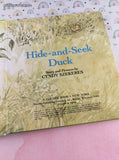 Vintage 1985 Hide-and-Seek Duck by Cyndy Szekeres Board Book Hardcover