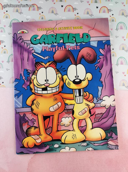 Vintage 1996 Garfield Playful Pets Coloring & Activity Book Landoll's Softcover, Like New