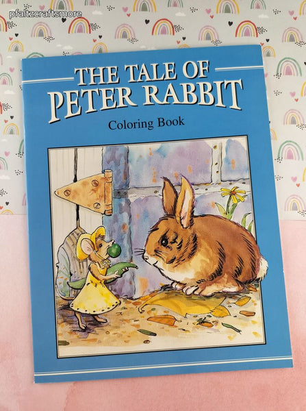 Vintage 1996 The Tale of Peter Rabbit Coloring Book Softcover, Like New