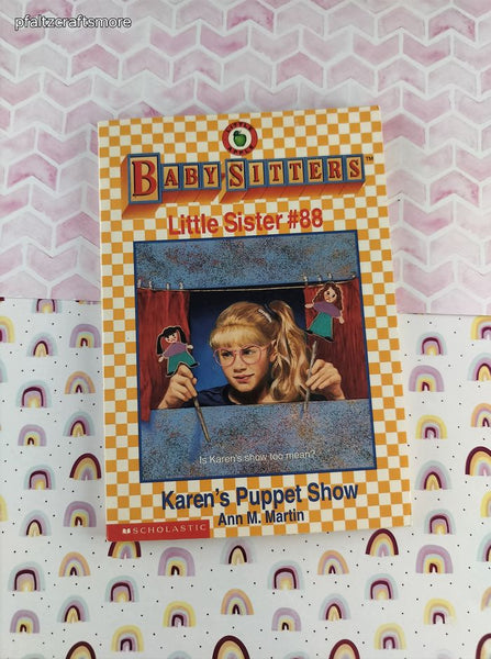 Vintage 1997 1st Printing Baby-Sitters Little Sister #88, Karen's Puppet Show Softcover