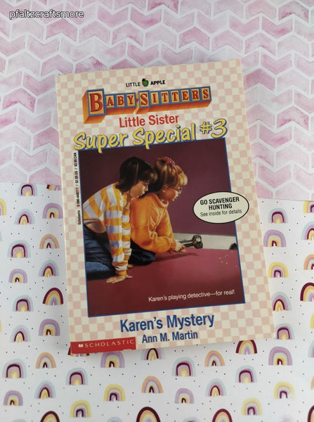 Vintage 1991 1st Printing Baby-Sitters Little Sister Super Special #3, Karen's Mystery Softcover