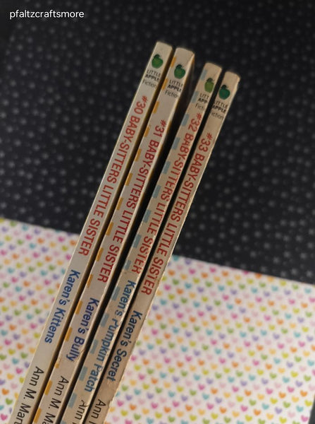 Vintage 1990's Baby-Sitters Little Sister Book Set/4 #30 - #33 Softcovers