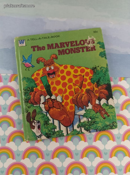 Vintage 1977 Whitman Tell-A-Tale Books The Marvelous Monster Hardcover