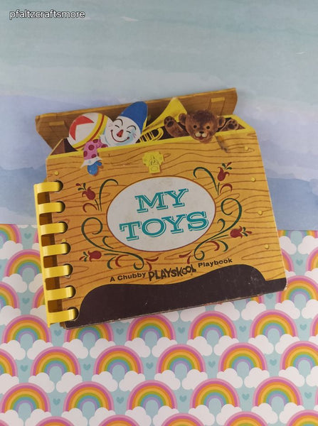Vintage 1964 My Toys: A Chubby Playskool Playbook Spiral-Bound Hardcover