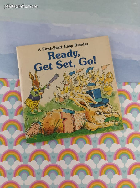 Vintage 1980 First-Start Easy Reader Ready, Get Set, Go! Softcover
