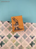 Vintage 1998 Rubber Stampede Looney Tunes "Bugs Bunny" A1468D Wooden Block/Rubber Stamp