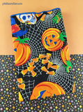 Vintage 1993 W.C. Designs Spooky Hollow Halloween Hand Towel/Handkerchief 18.5"