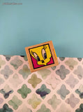 Vintage 1994 Rubber Stampede Looney Tunes "Tweety's Portrait" 462-C Wooden Block/Rubber Stamp