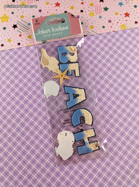 Jolee's Boutique Beach Time 3-Dimensional Sticker Pack, New/Sealed