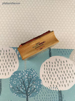 Vintage All Night Media Christmas Winnie the Pooh "Fun in the Snow" Happy Holidays Rubber Stamp