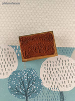 Vintage All Night Media Christmas Winnie the Pooh "Fun in the Snow" Happy Holidays Rubber Stamp