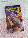 Vintage 2001 Kids WB Pokemon the Movie 3 Clamshell VHS Tape