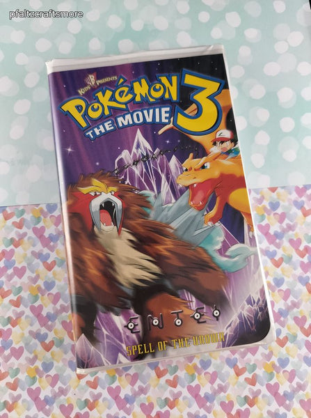 Vintage 2001 Kids WB Pokemon the Movie 3 Clamshell VHS Tape