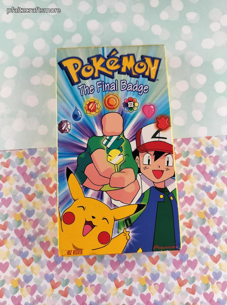 Vintage 1998 Viz Video Pokemon "The Final Badge" VHS Tape