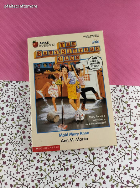 Vintage 1993 1st Printing The Baby-Sitters Club "Maid Mary Anne" #66 Softcover