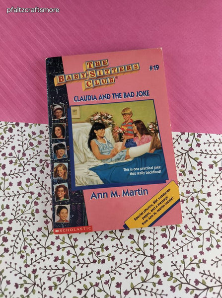 Vintage 1980's The Baby-Sitters Club "Claudia and the Bad Joke" #19 Softcover