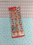 Vintage Stickeroni from Hallmark Christmas Santa Claus Stickers 1 Sheet New & Sealed