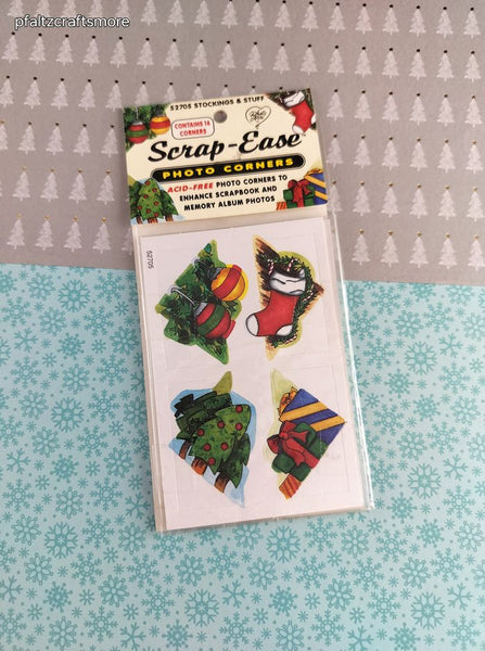 Vintage 1997 Scrap-Ease Photo Corners 52705 Stockings & Stuff Sticker Pack, New/Sealed
