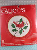 Vintage 1982 Calic-o's Applique in 10" Framing Hoop #2205 Red Cardinal Kit NEW